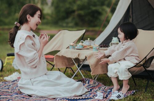 picnic, camping, mother and child, family, happy mothers day, tent, campsite, park, mom, mum